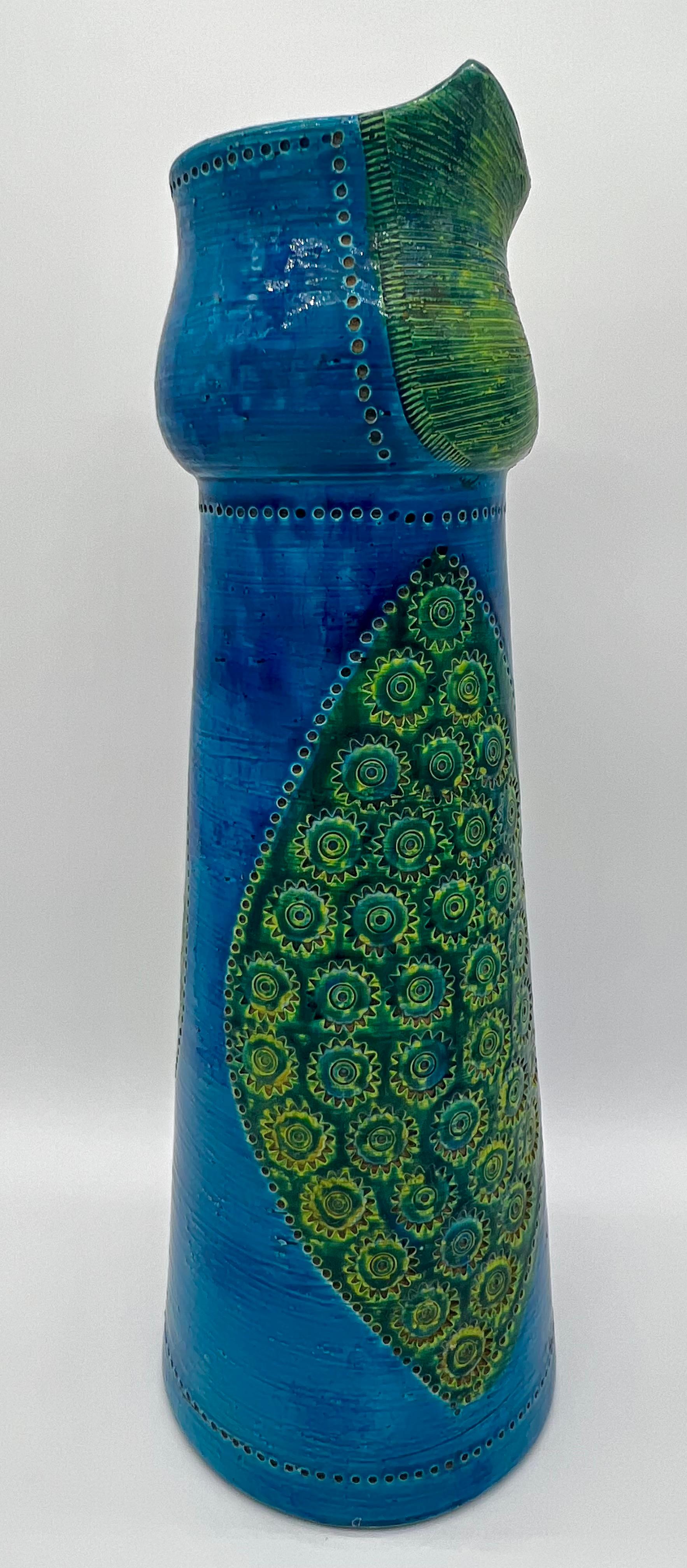 Vaso monumentale di Aldo Londi per Bitossi, in ceramica italiana del metà del secolo scorso. In condizioni buone in vendita a New York, NY