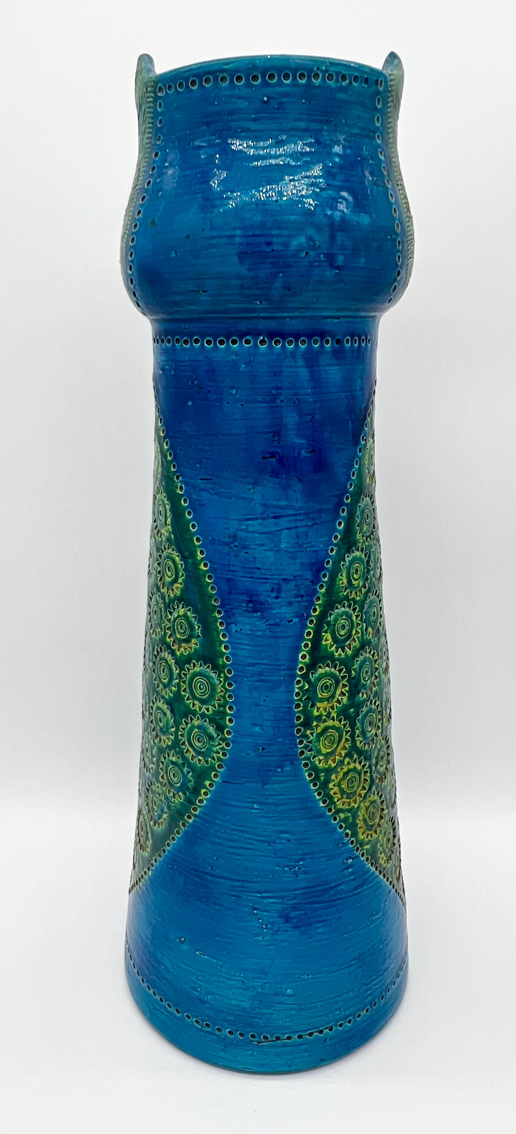 XX secolo Vaso monumentale di Aldo Londi per Bitossi, in ceramica italiana del metà del secolo scorso. in vendita