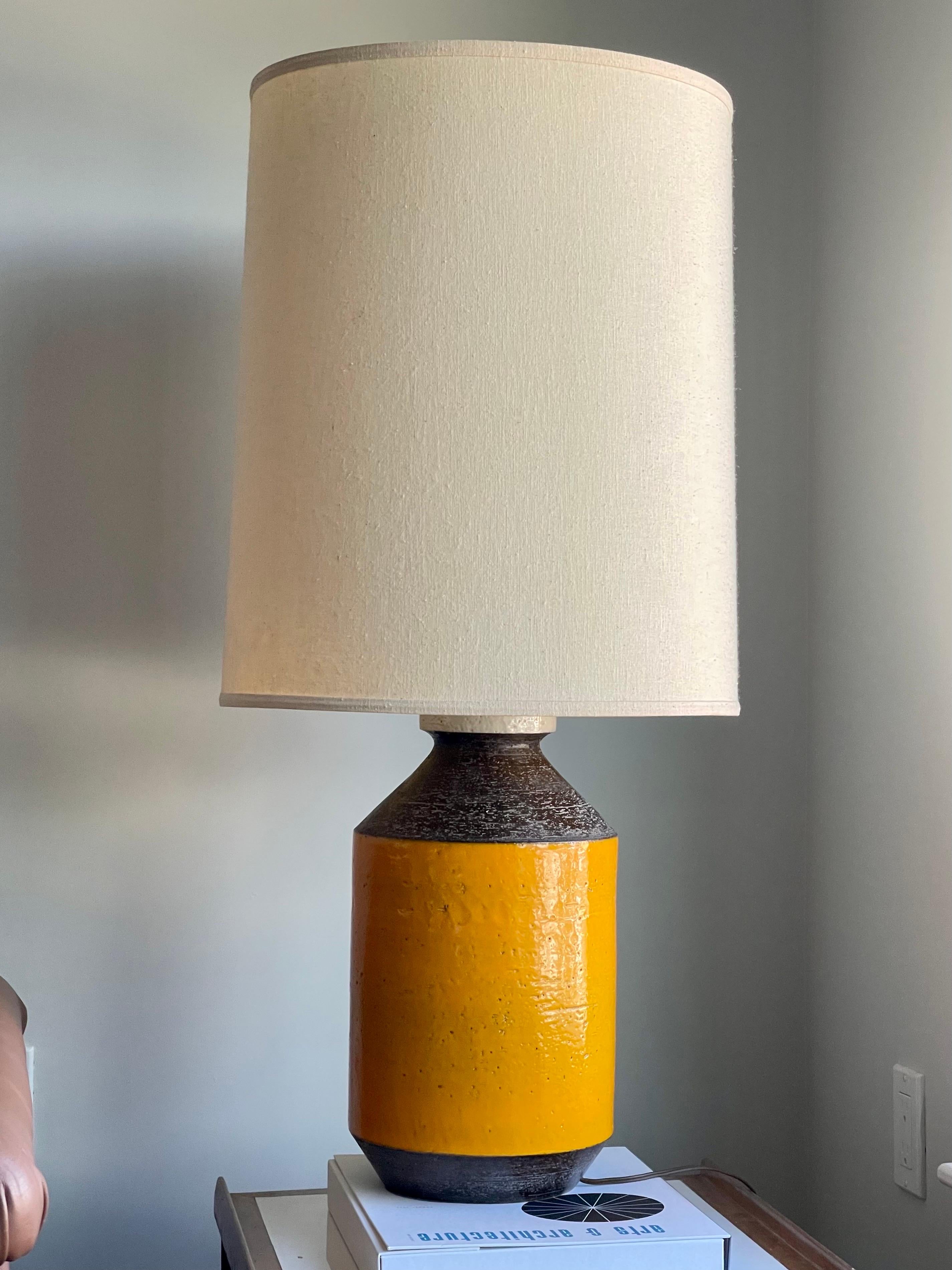Mid-Century Modern Monumental Aldo Londi Lamp Italian Made for Raymor For Sale