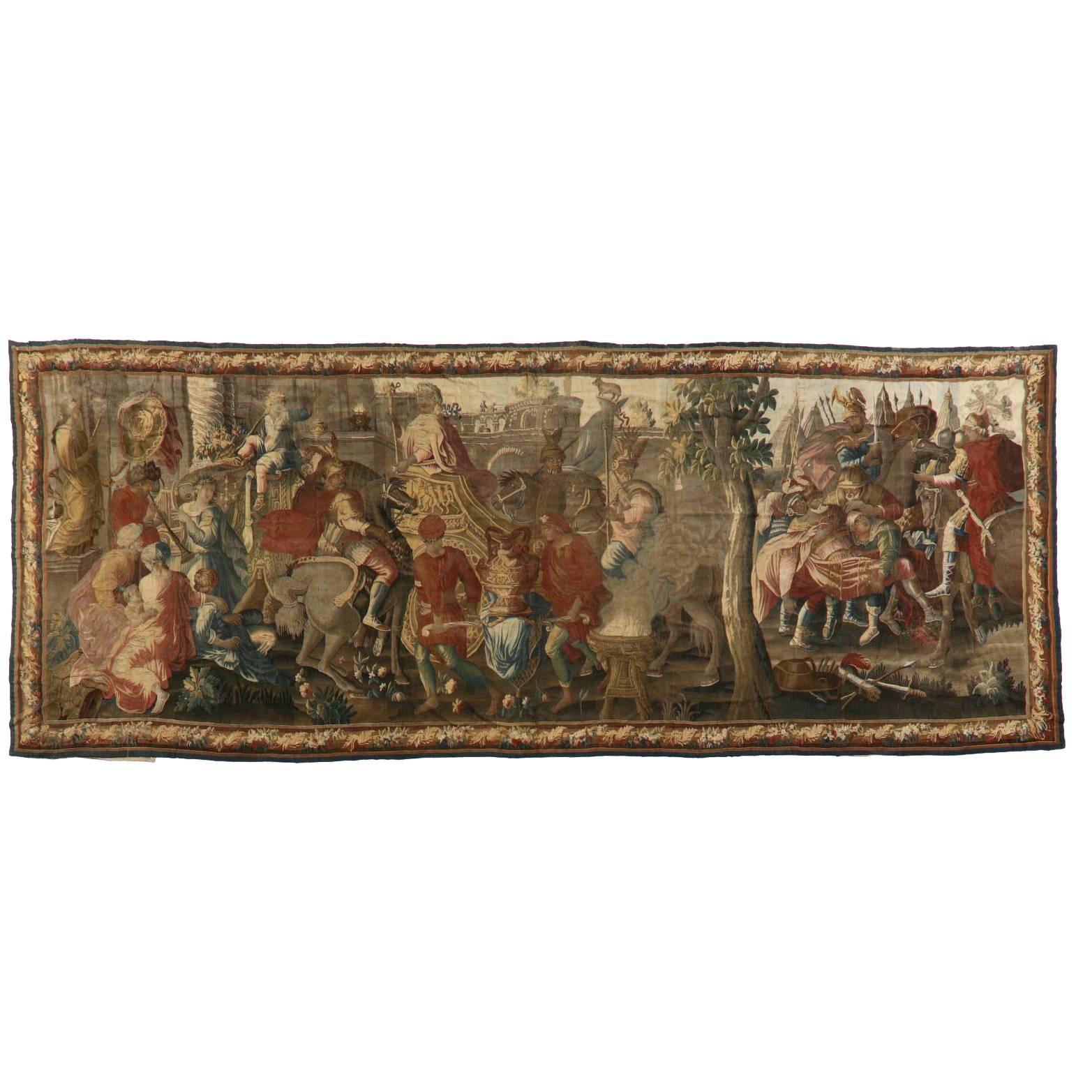 Monumental "Alexander the Great" Tapestry For Sale