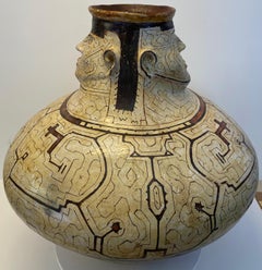 Monumental Amazonian Shipibo-Conibo Anthropomorphic Pottery Vessel