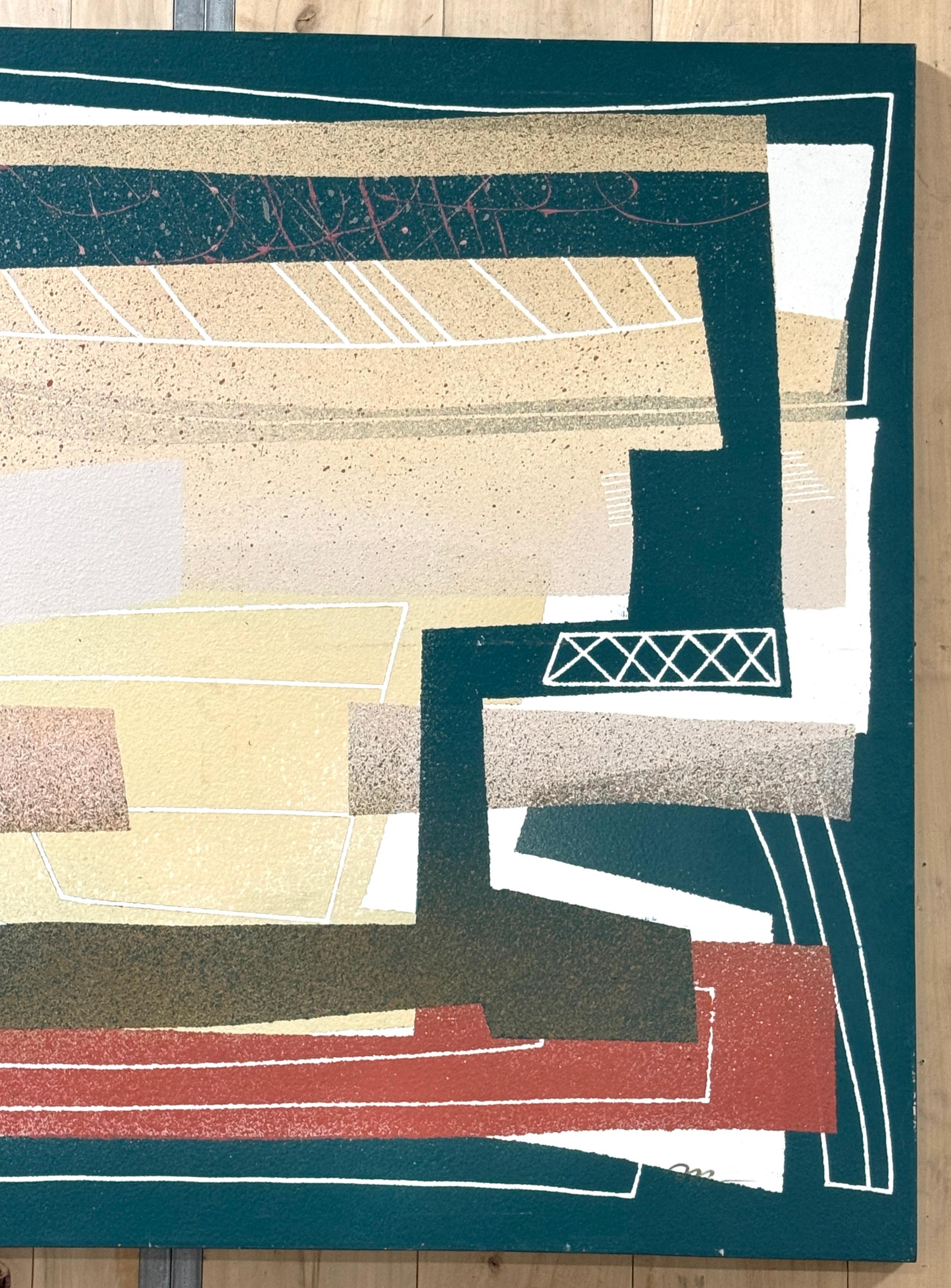 Monumentale amerikanische Post Modern Abstrakte  Ölgemälde auf Leinwand von Patrick McCarthy (Handbemalt) im Angebot