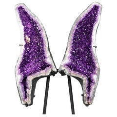 Monumental Amethyst Geode Butterfly Wings