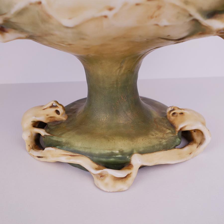 Monumental Amphora Art Nouveau Figural Vase / Lamp Snow Drop Rare 1902 5