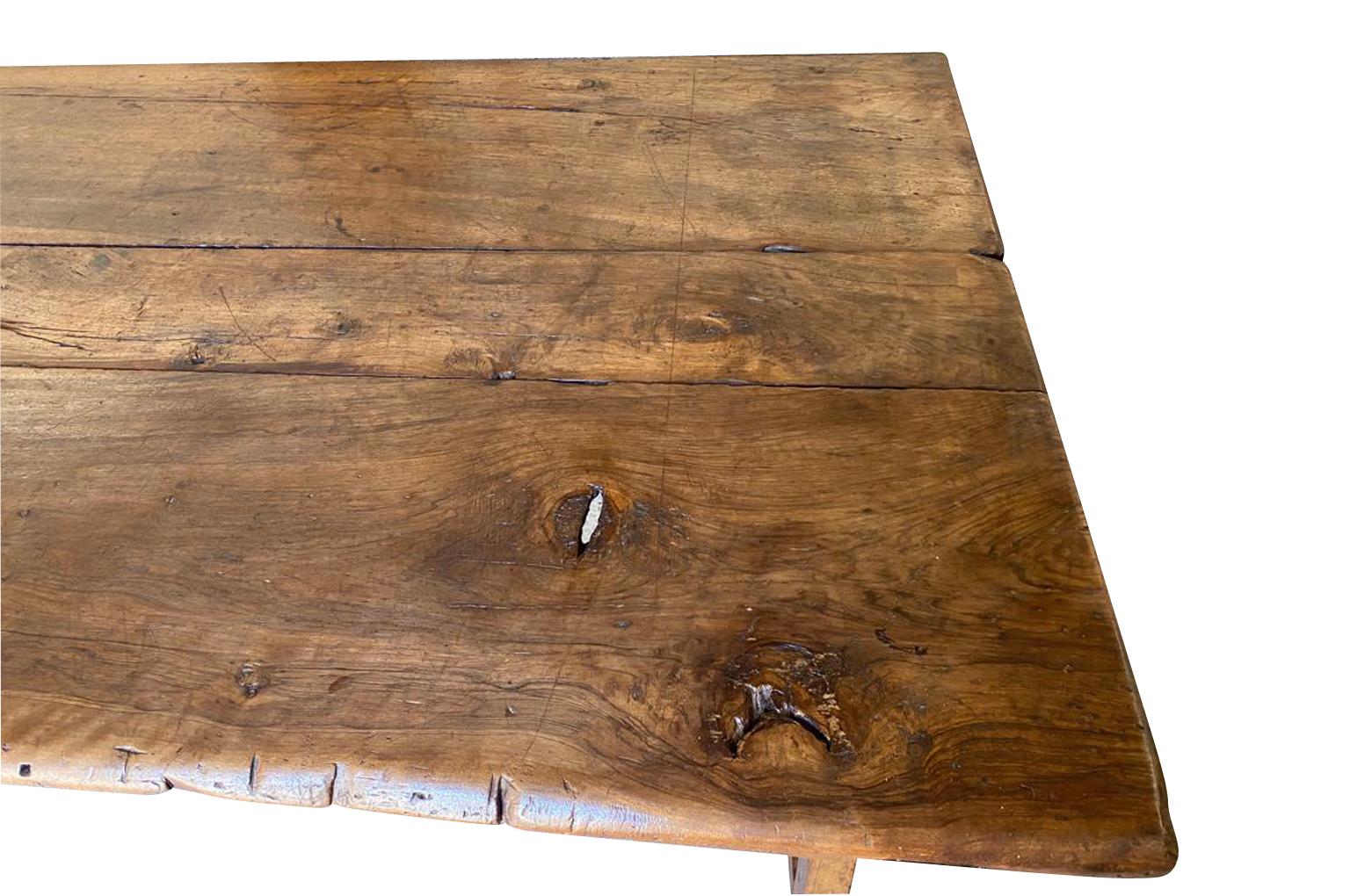 Monumental And Exceptional Italian Farm Table  For Sale 9