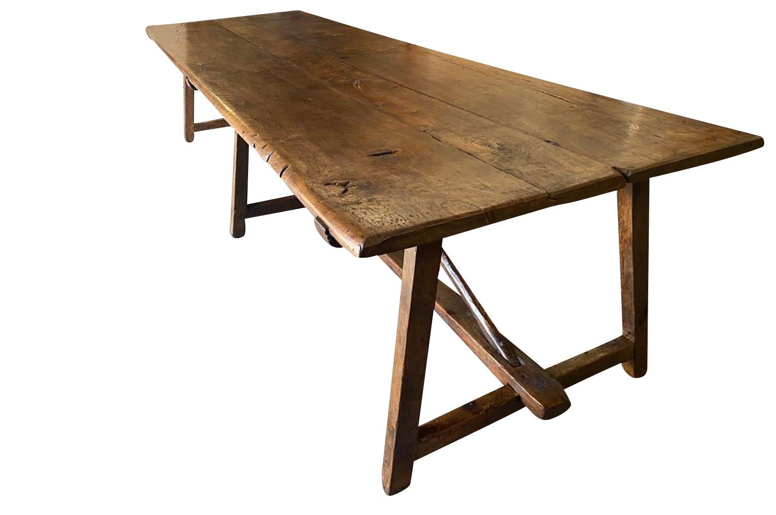 18th Century and Earlier Monumental And Exceptional Italian Farm Table  For Sale