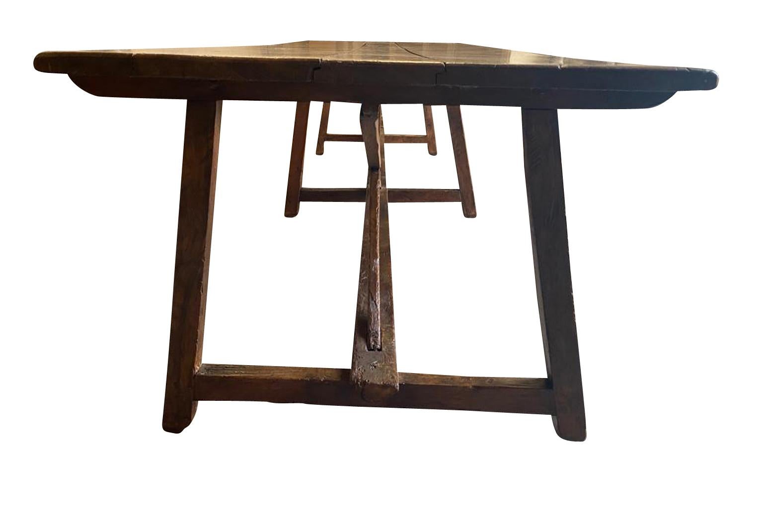 Monumental And Exceptional Italian Farm Table  For Sale 2