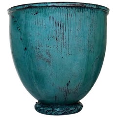 Monumental and Rare Kähler, HAK, Glazed Stoneware Vase by Svend Hammershoi