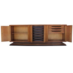 Monumental and Stunning Burl Italian Sideboard