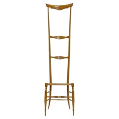 Sedia Chiavari con schienale alto e appendiabiti, Italia, anni '50