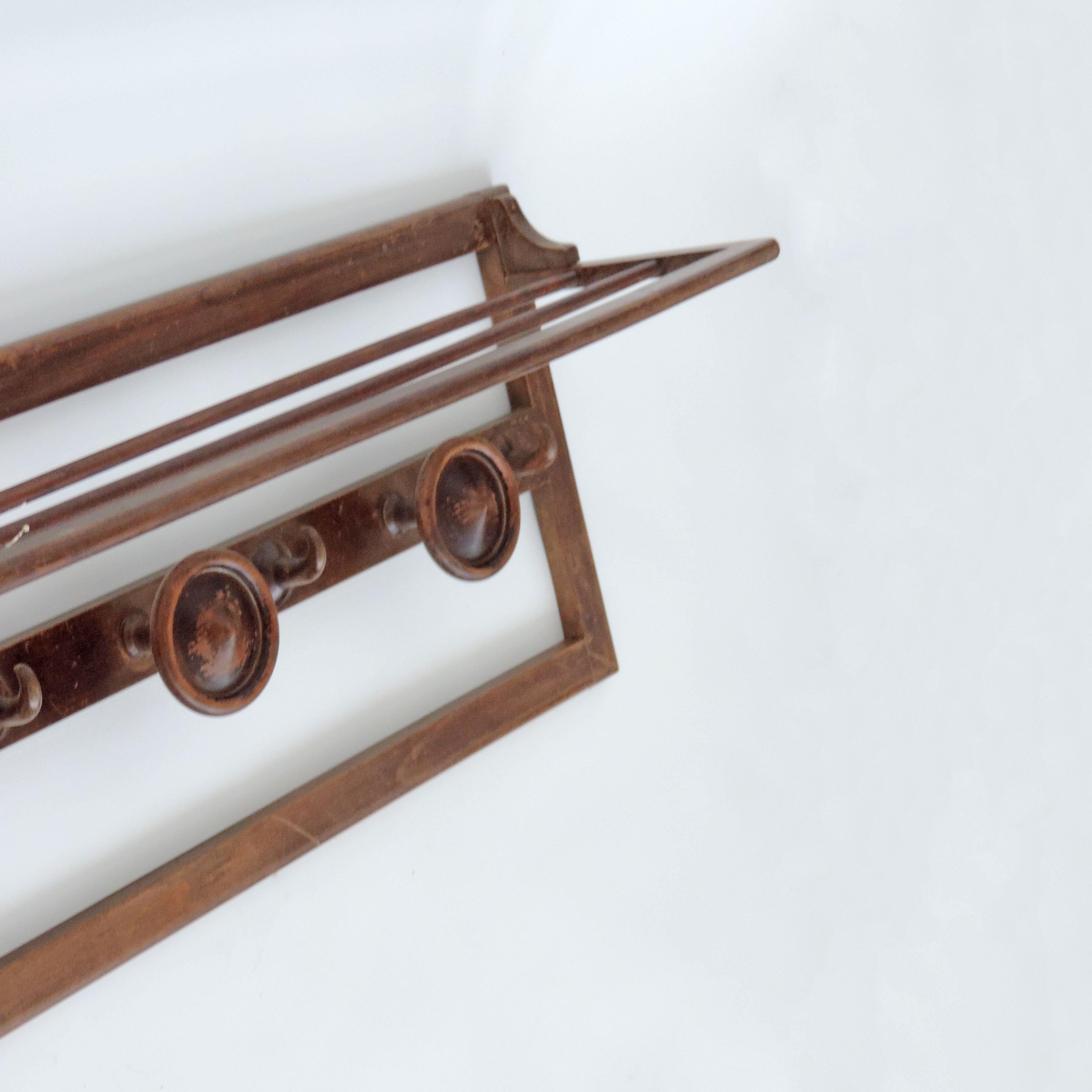 Mid-Century Modern Monumental and Unique Luigi Caccia Dominioni Wood Coat Rack, Italy, 1942 For Sale