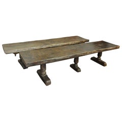 Monumental and Very Rare Pair of 16th Century Spanish Castle Tables