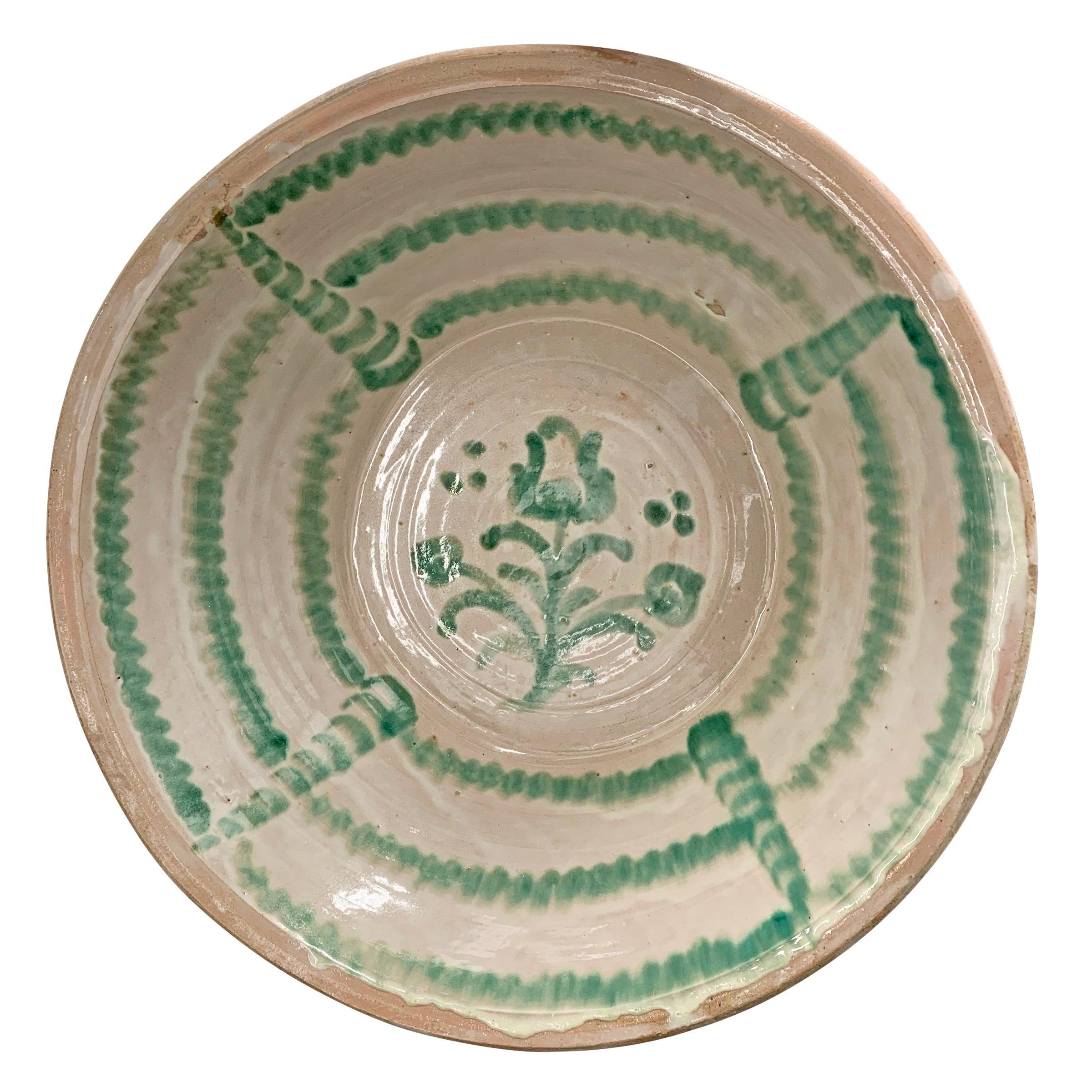 Monumental Andalusian Pottery Bowl