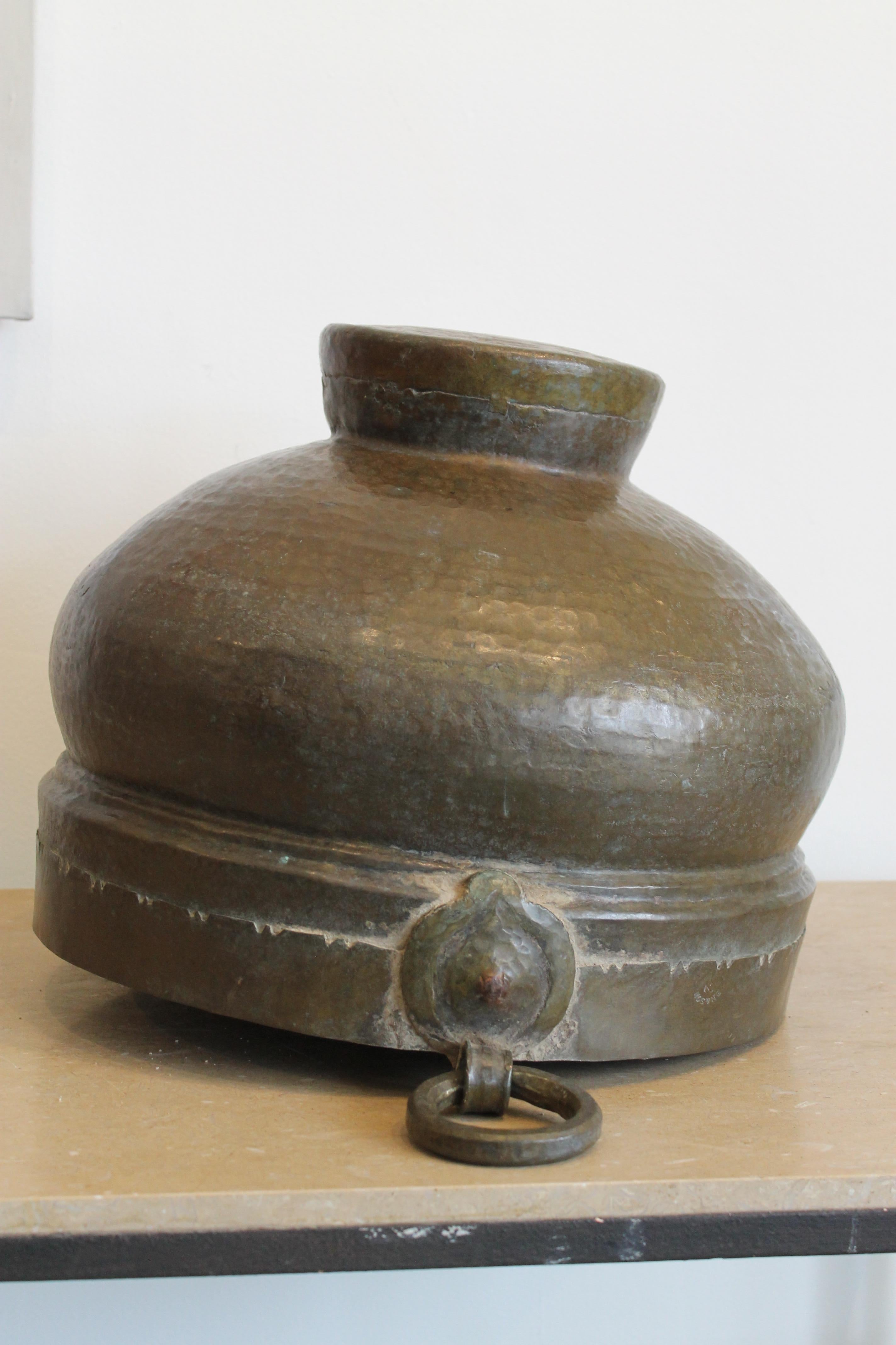 Monumental Antique Anglo-Indian Brass Vessel 2