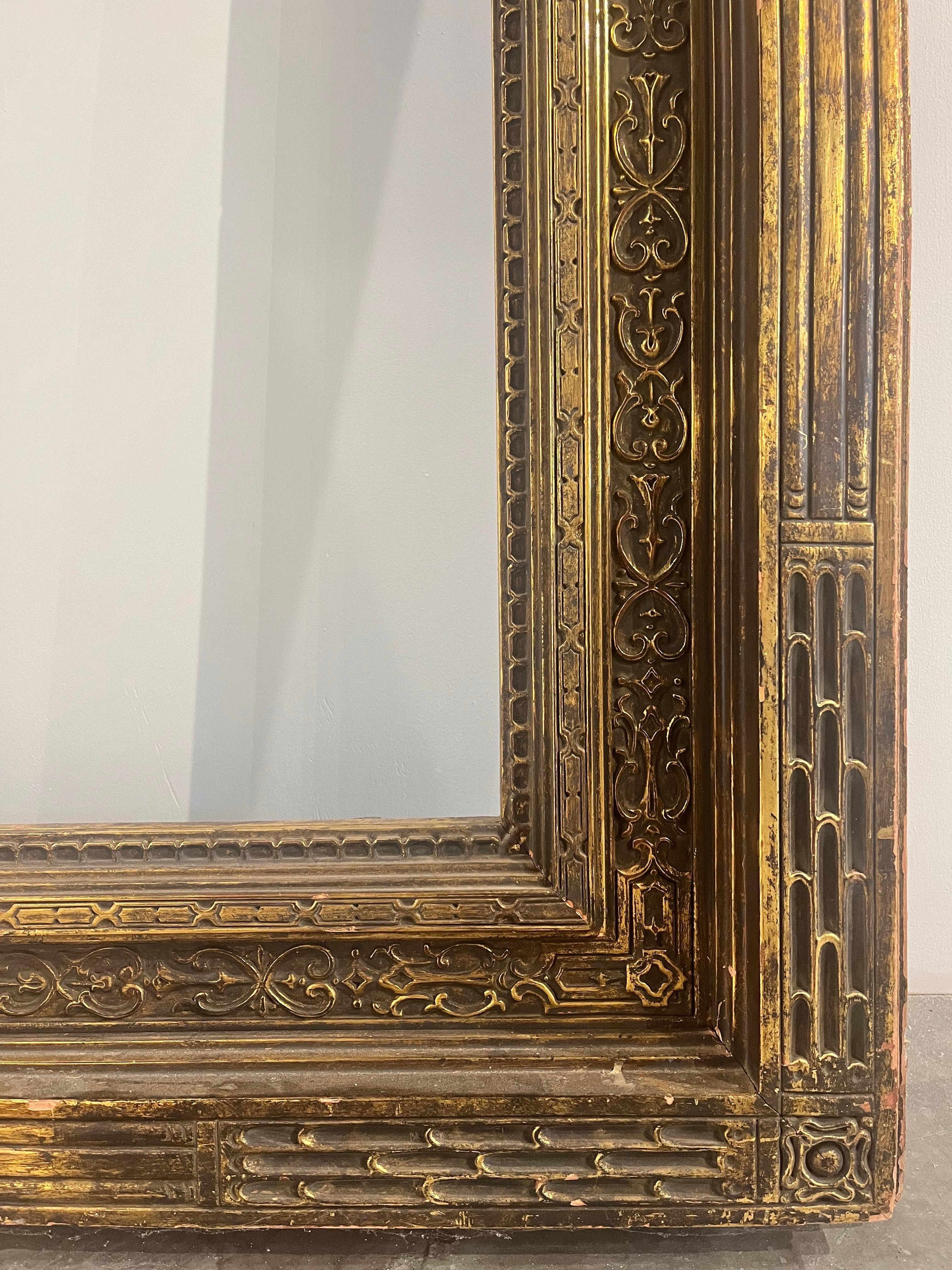 Monumental Antique Carrig Rohane Newcomb Macklin Style Painting Picture Frame For Sale 2
