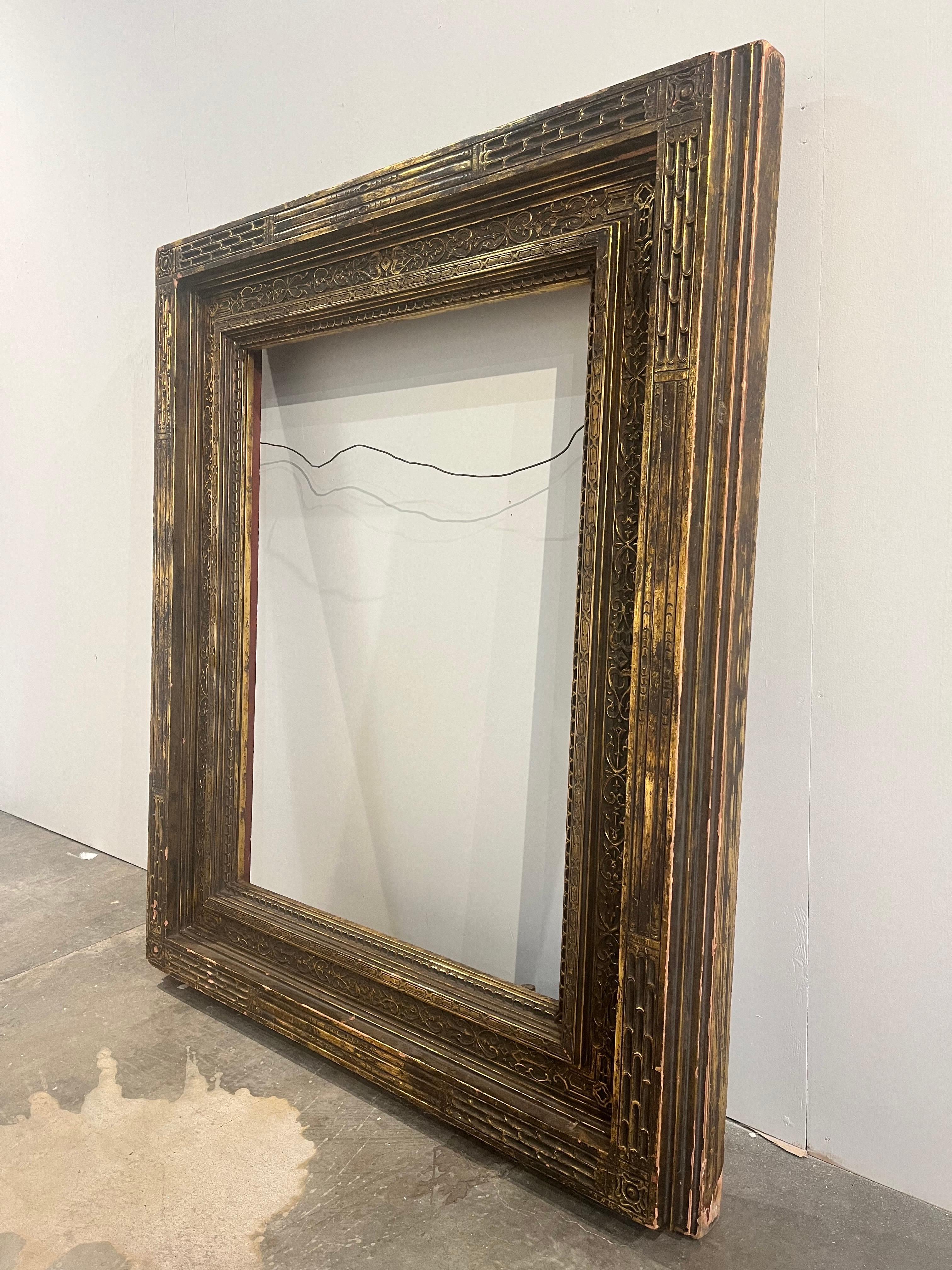 Monumental Antique Carrig Rohane Newcomb Macklin Style Painting Picture Frame For Sale 8