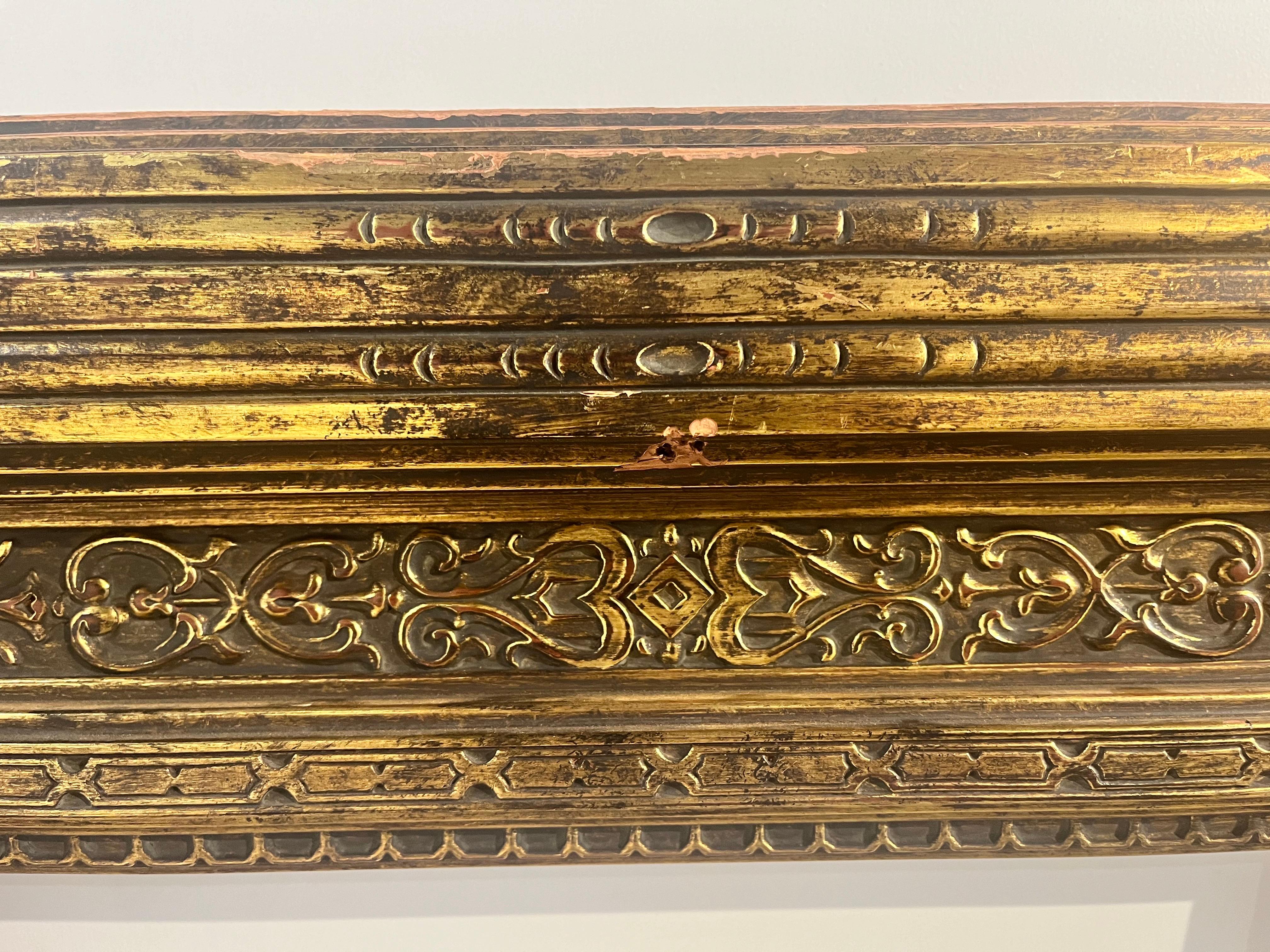 Arts and Crafts Monumental Antique Carrig Rohane Newcomb Macklin Style Painting Picture Frame For Sale