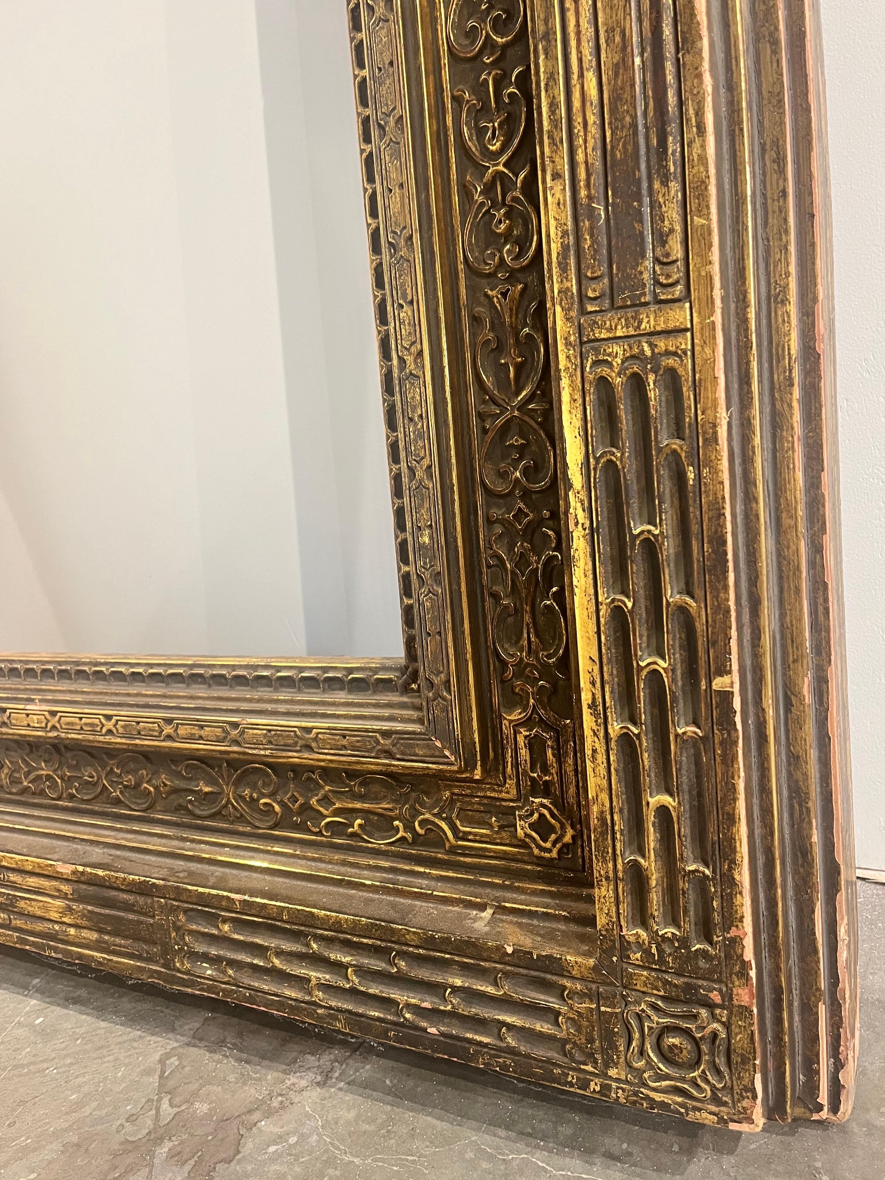 20th Century Monumental Antique Carrig Rohane Newcomb Macklin Style Painting Picture Frame For Sale