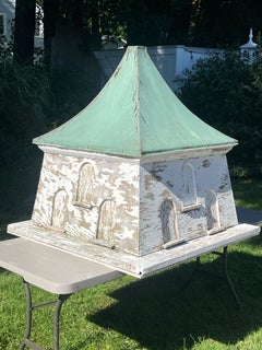 Monumental Antique Dovecote Cupola with Patina'd Copper Roof