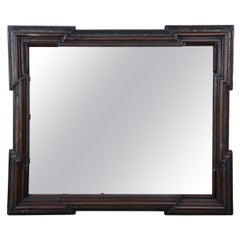 Monumental Antique Dutch Baroque Style Carved Picture Art Mirror Frame