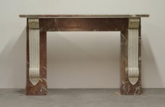 Monumental Antique Dutch Fireplace Mantel