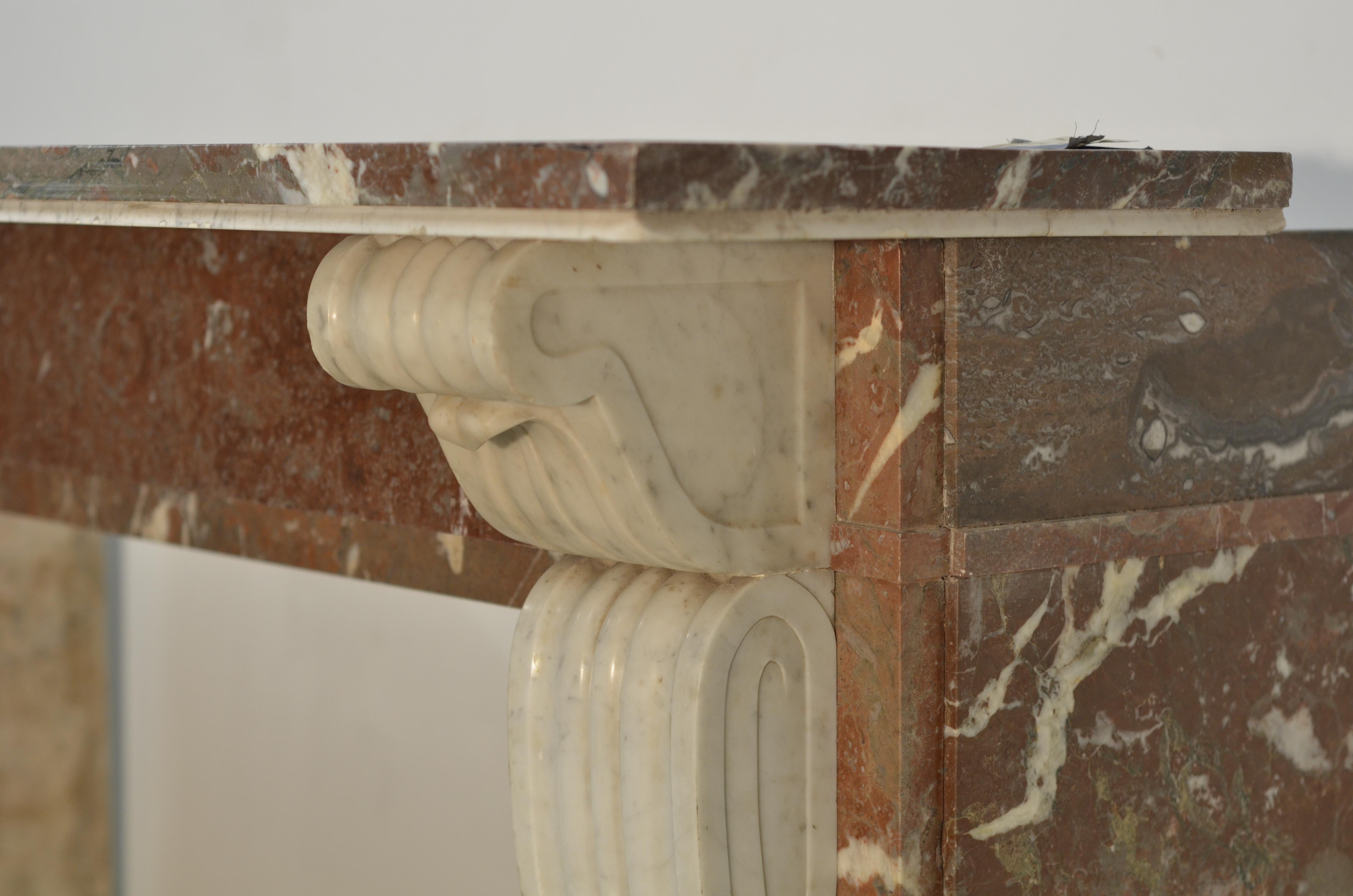 Monumental repisa de chimenea holandesa antigua en venta 3