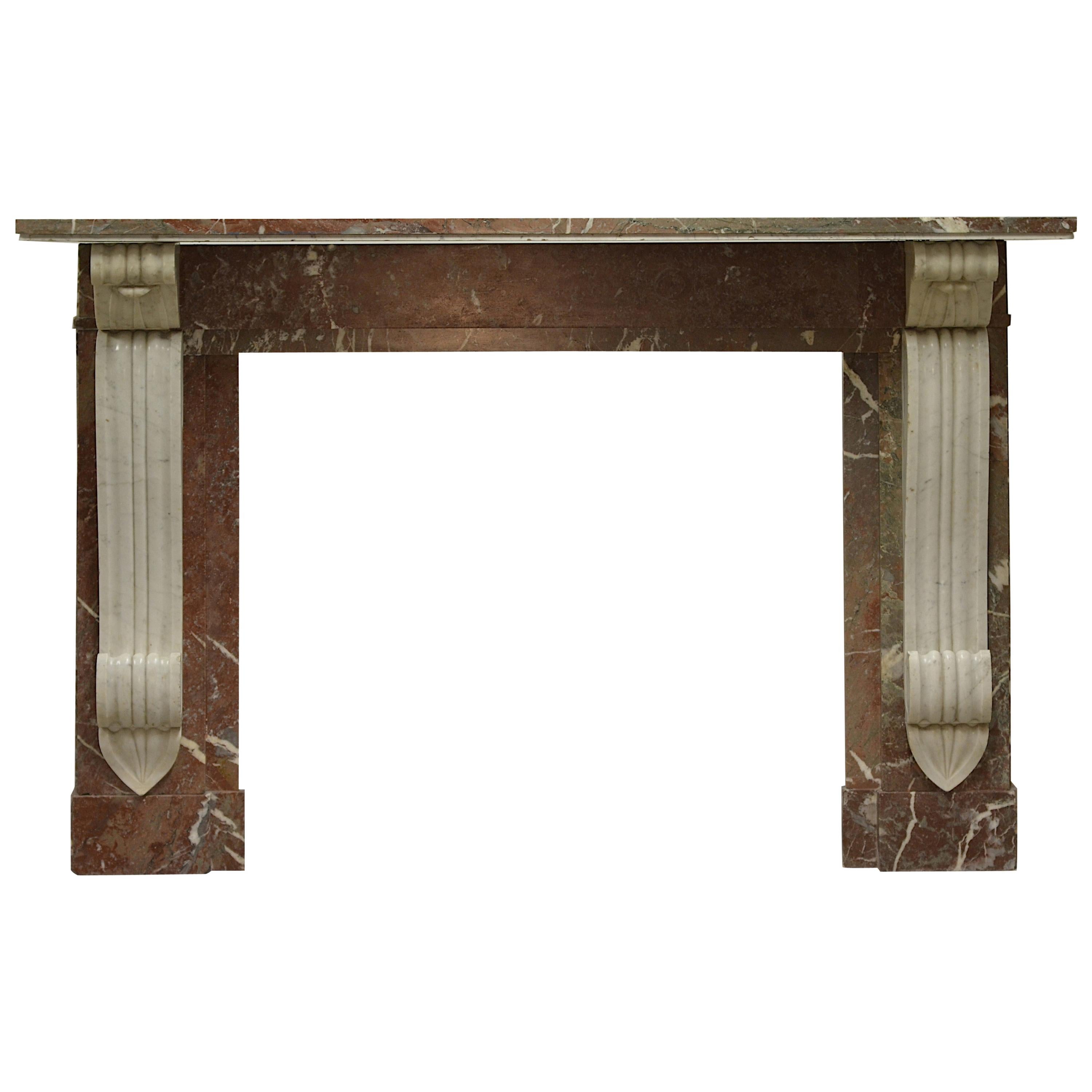 Monumental Antique Dutch Fireplace Mantel