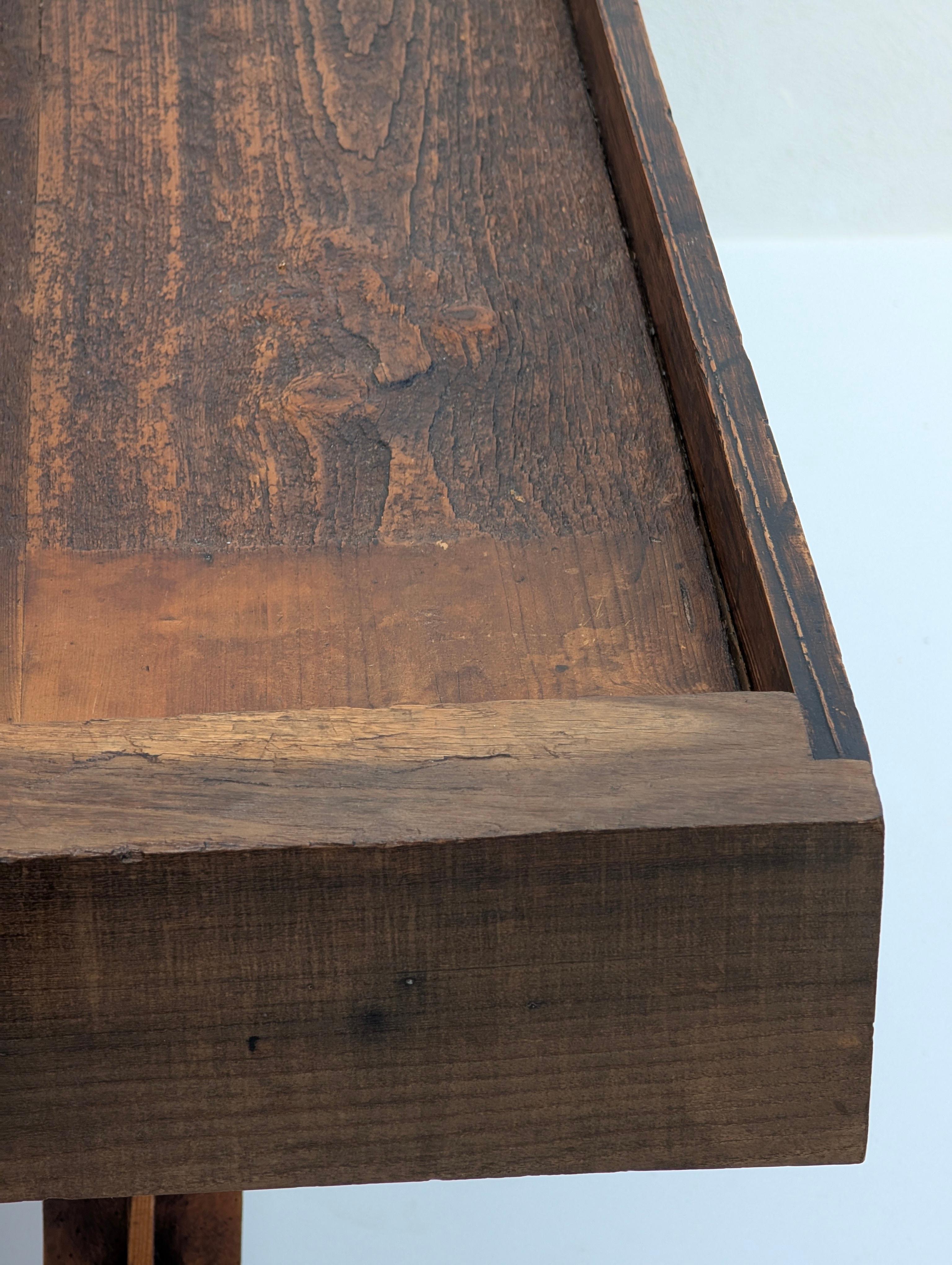 Monumental Antique European Joiner's Workbench Console Table, c. 1900 en venta 2