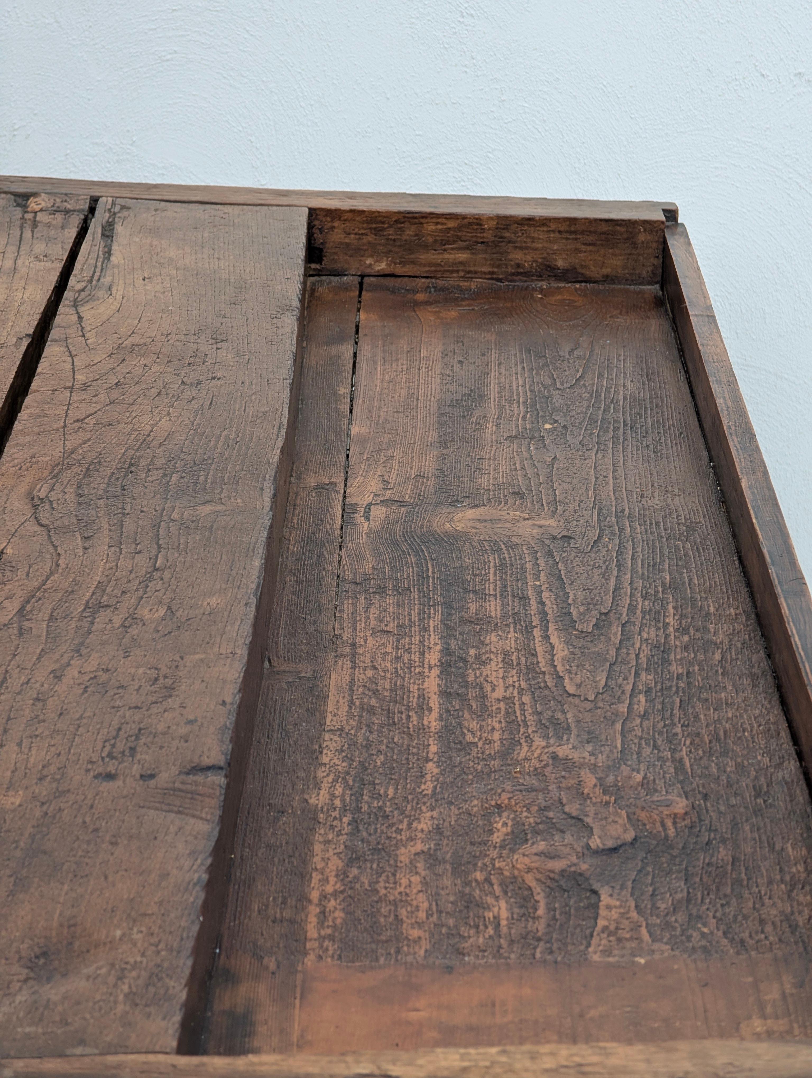 Monumental Antique European Joiner's Workbench Console Table, c. 1900 en venta 1