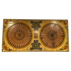 Monumental Antique Folk Art Carnival Double Target Game Board
