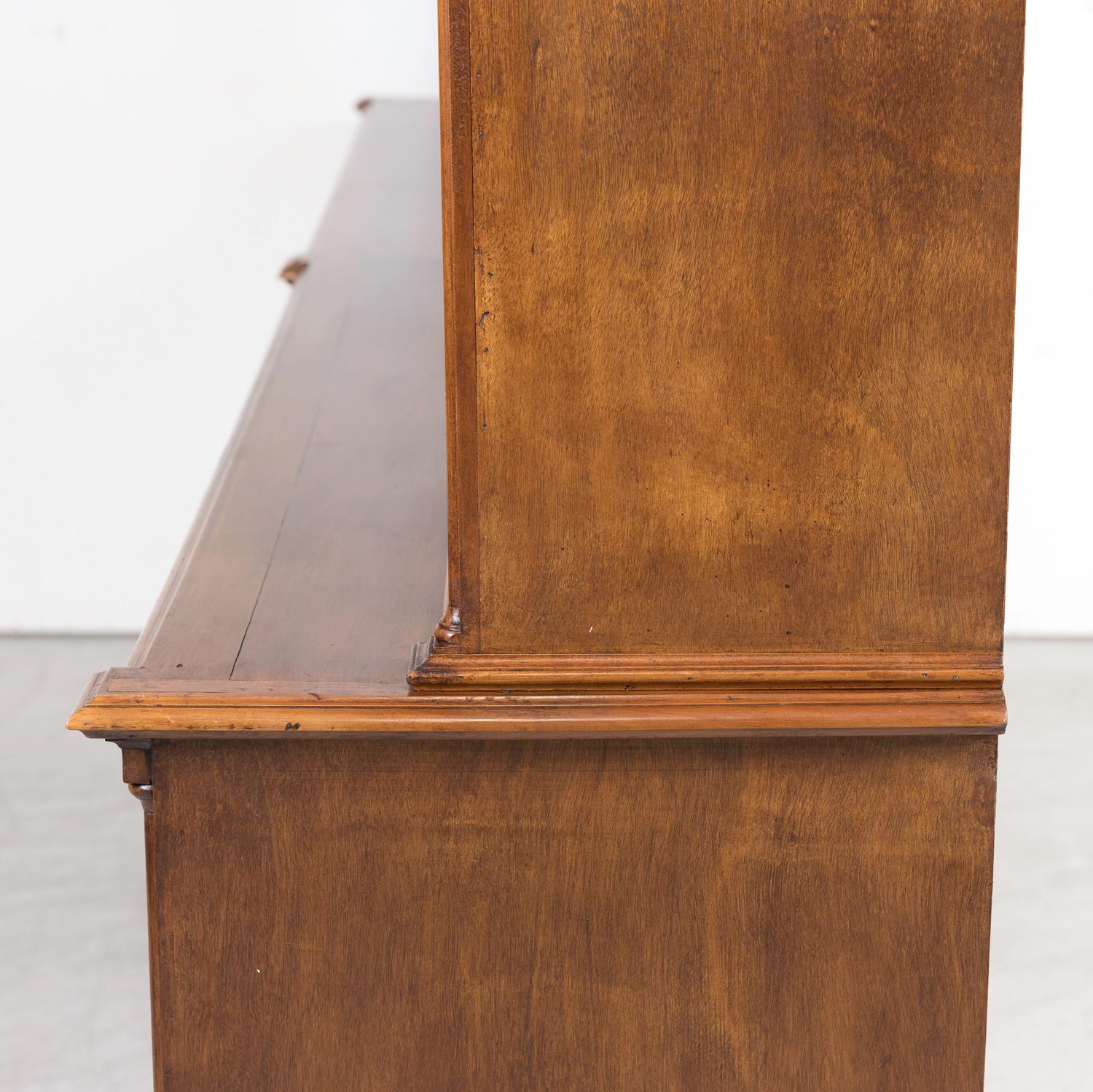 Monumental Antique French Directoire Style Cherry Bibliotheque or Bookcase 14
