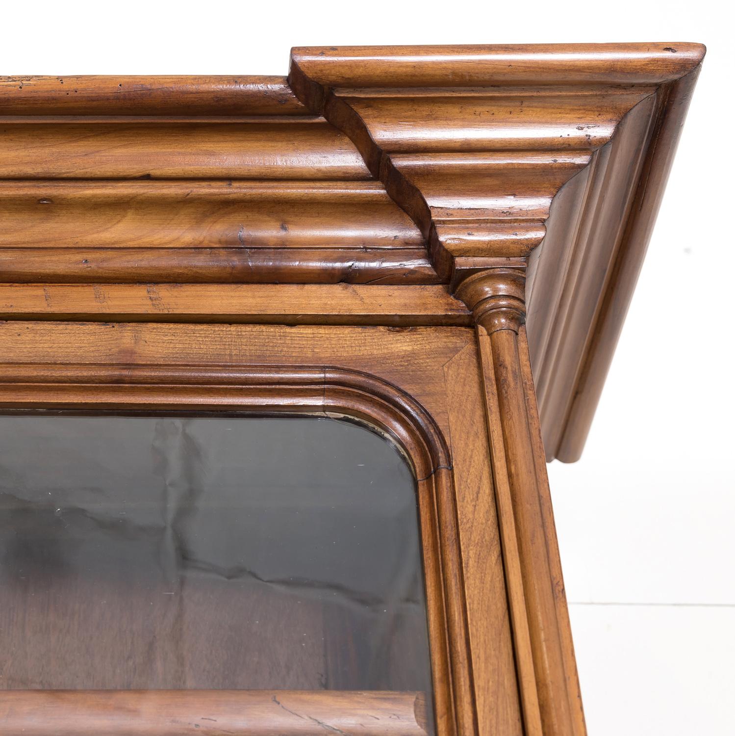 Monumental Antique French Directoire Style Cherry Bibliotheque or Bookcase 1