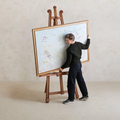 Monumental Antique French Wooden Easel