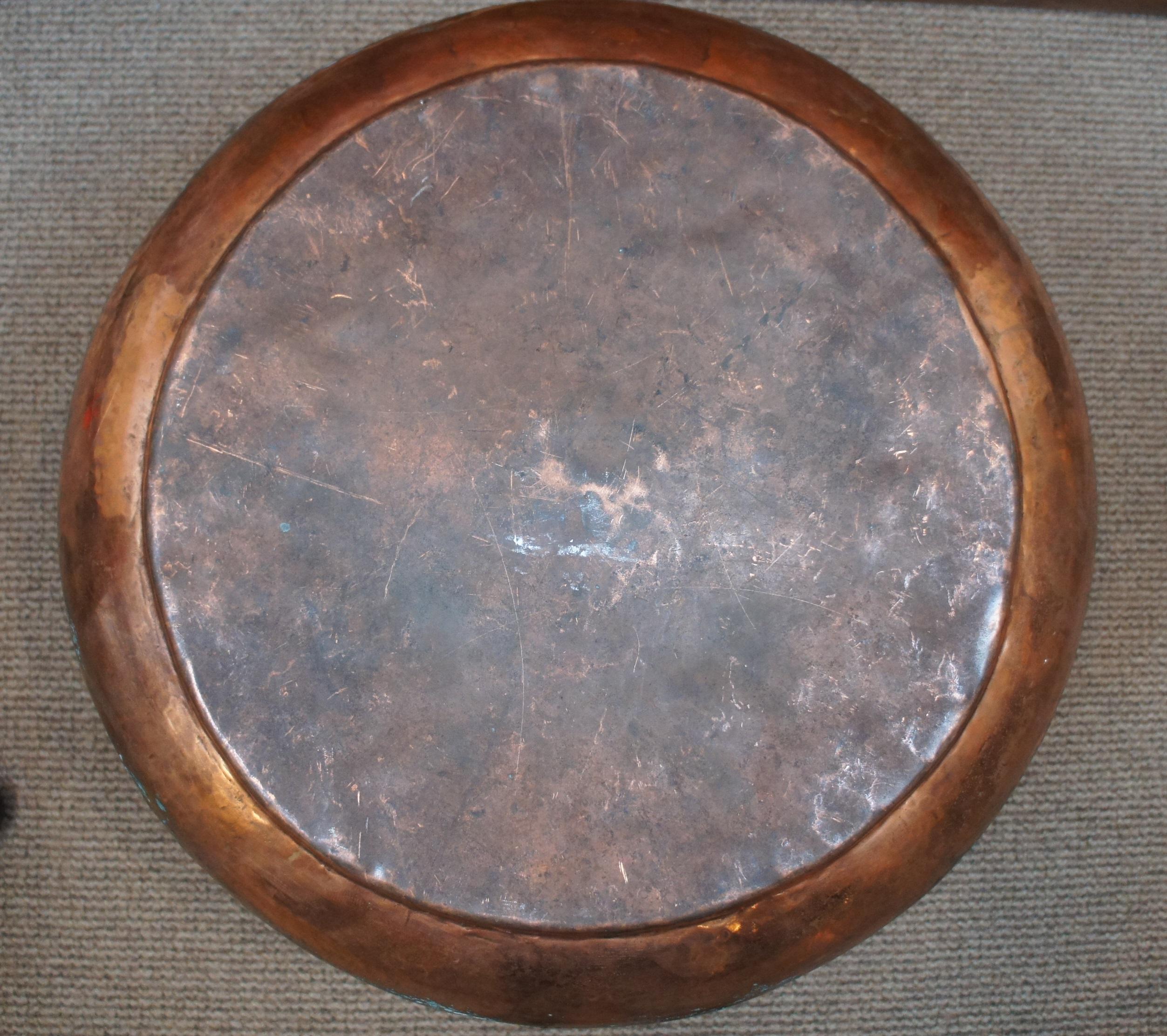 vintage copper cauldron