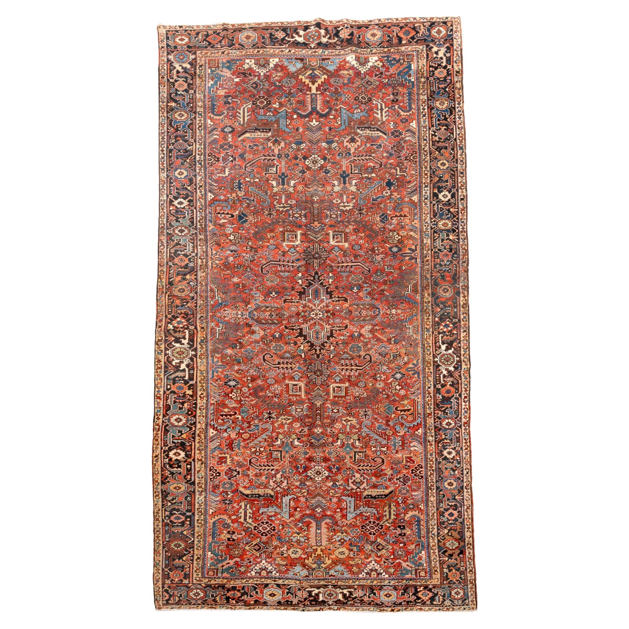 Monumental Antique Heriz Rug For Sale