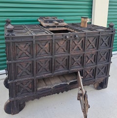 Monumental Antique Indian Dowry Chest