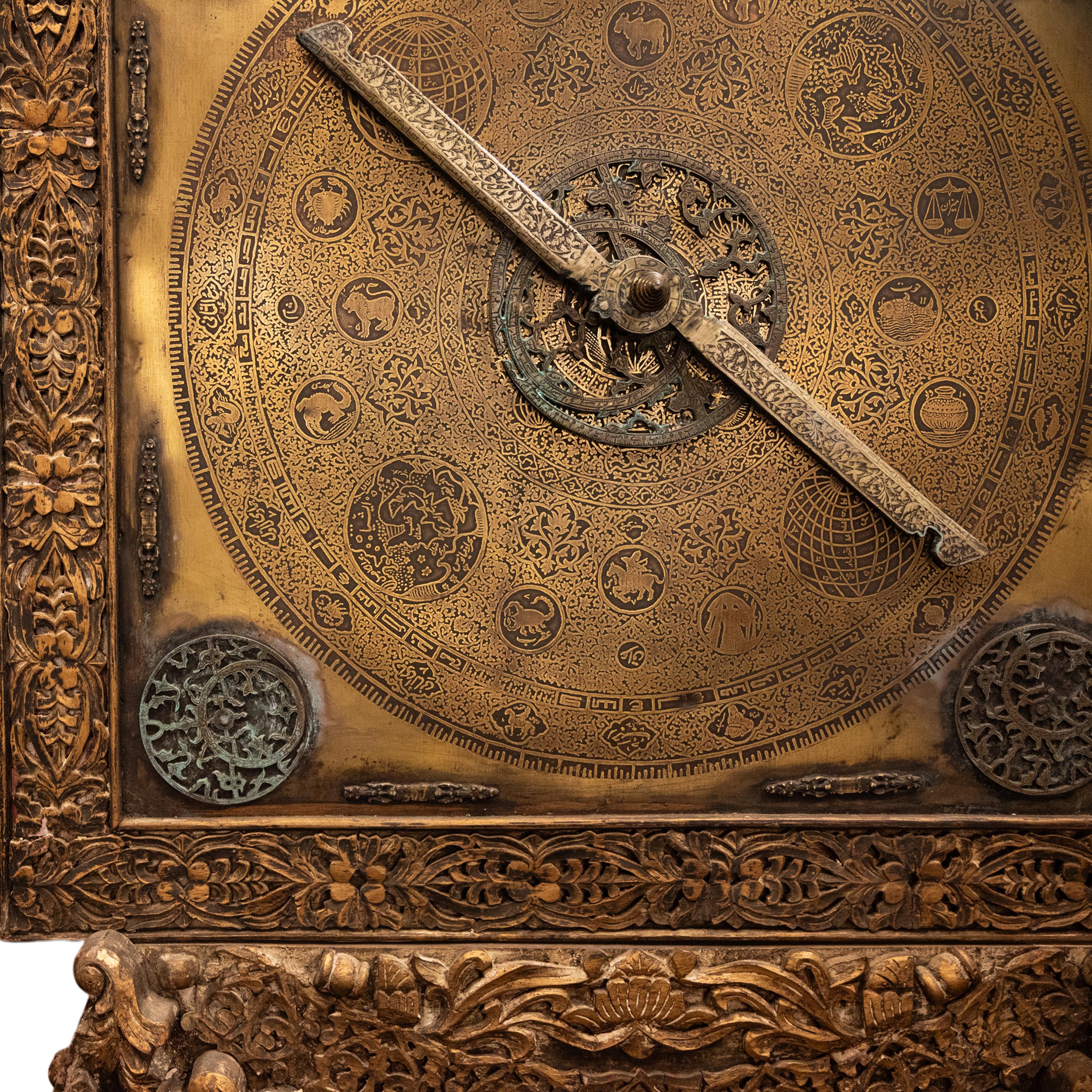Monumental Antique Islamic Ottoman Safavid Astrological Astrolabe on Stand 1720 For Sale 2