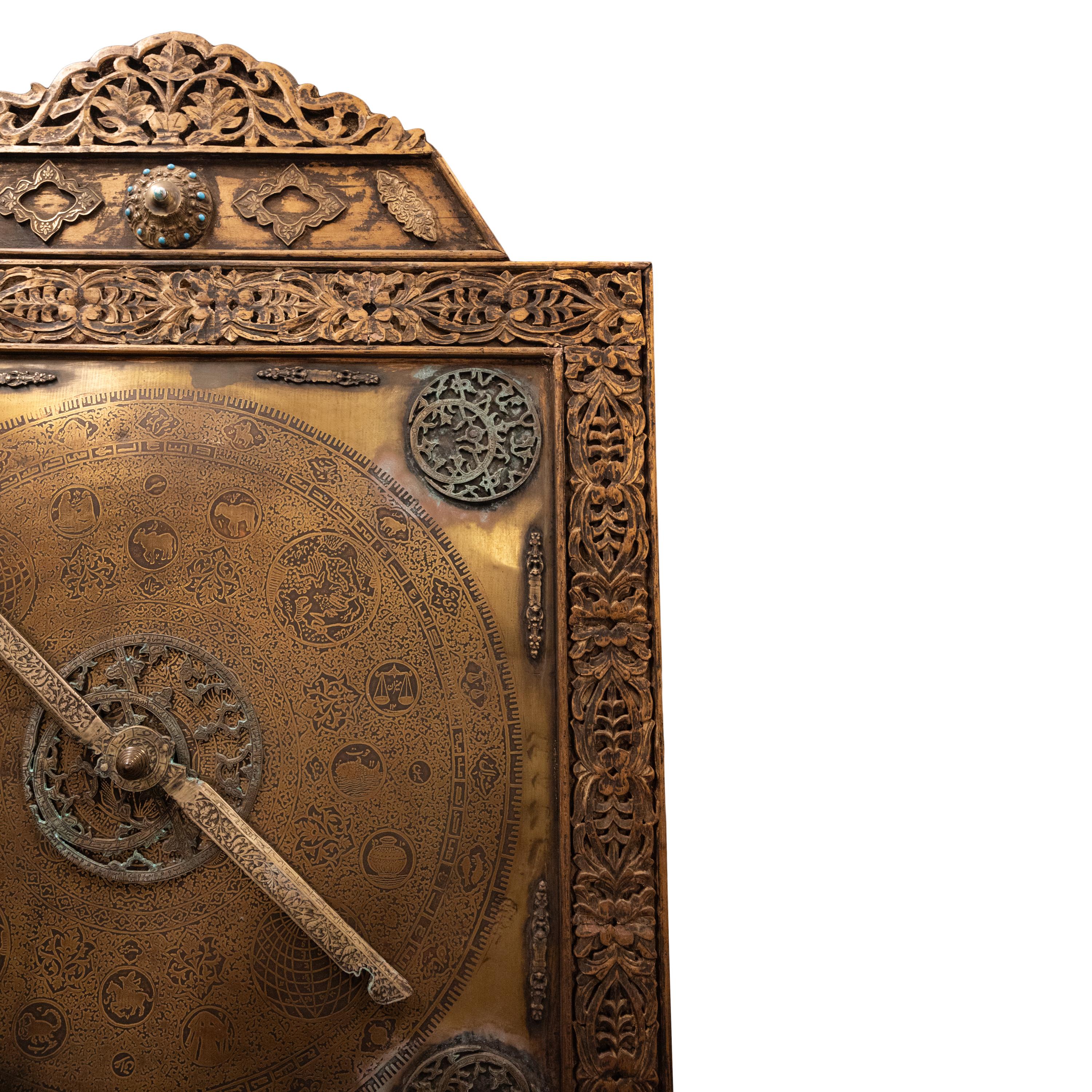 Monumentales antikes islamisch-osmanisches safawidisches astrologisches Astrolabium auf Stand 1720 (Messing) im Angebot