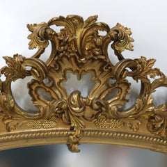 Monumentale Antike Louis XIV Stil Stark geschnitzt Giltwood Pier Spiegel c1890