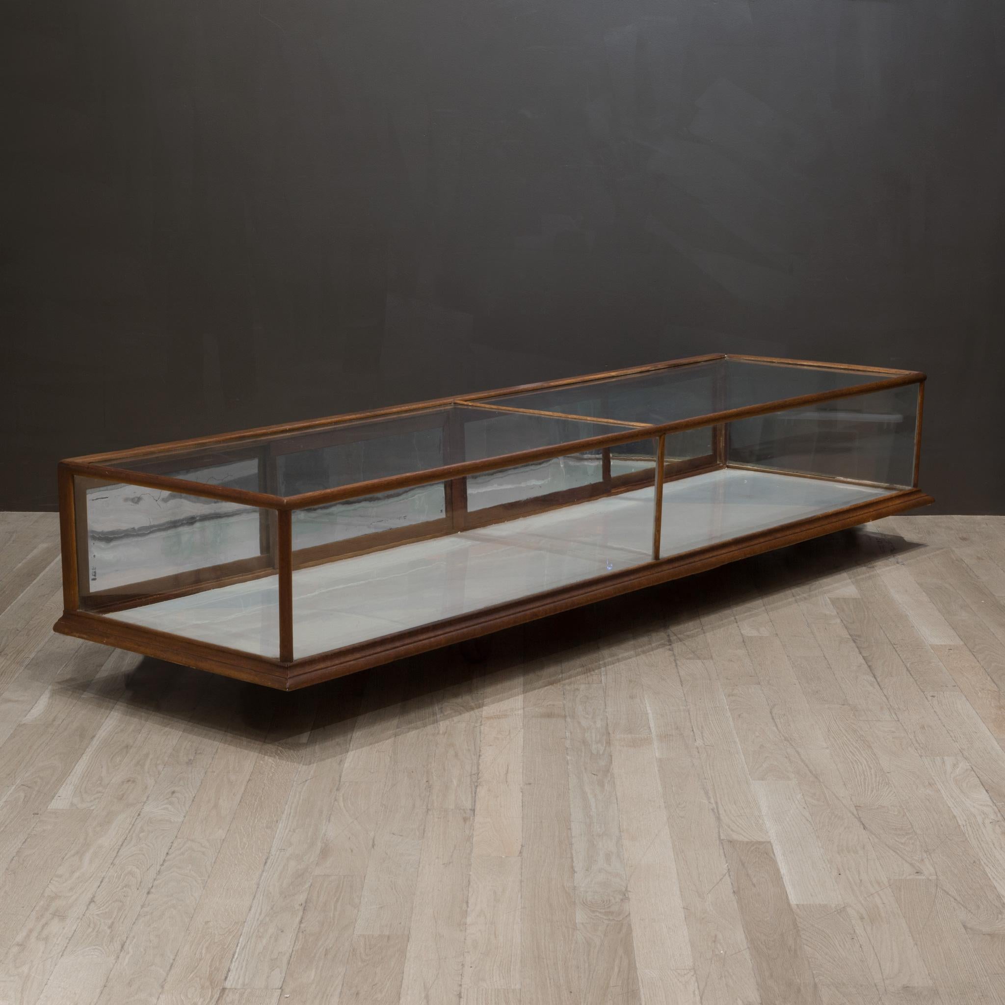 Industrial Monumental Antique Mercantile Counter Top Display Case c.1920