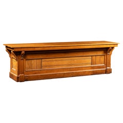 Monumental Antique Oak General Store Mercantile Counter