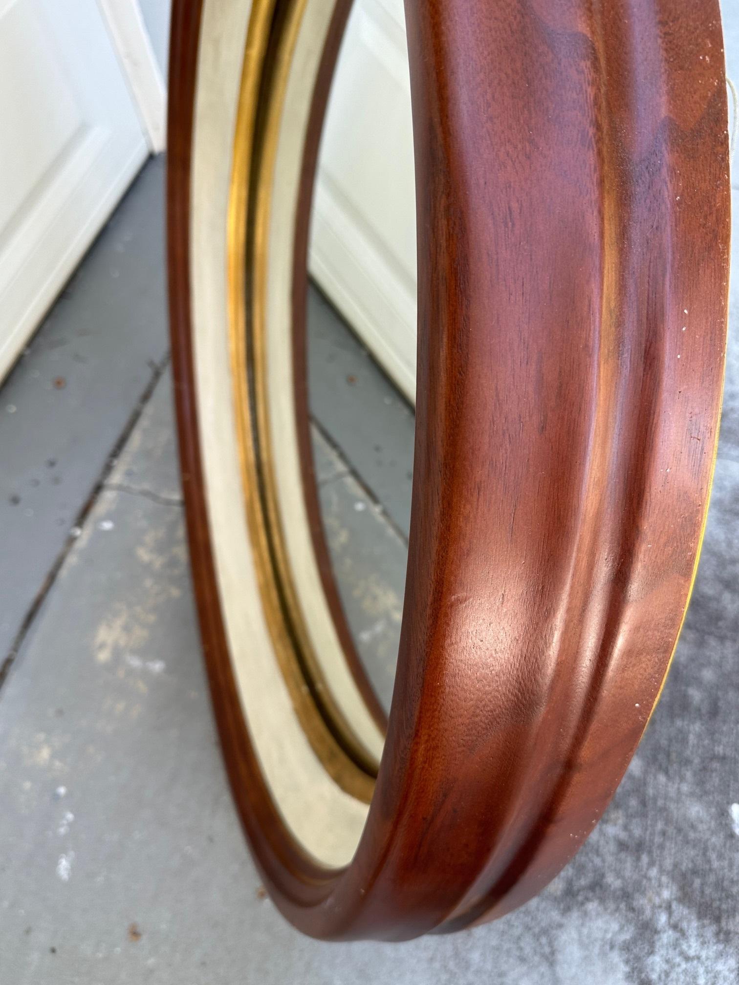 20ième siècle Monumental Miroir de hublot antique