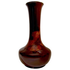 Monumental Rookwood Tiger Eye Vase by Matthew Daly Marked 1888