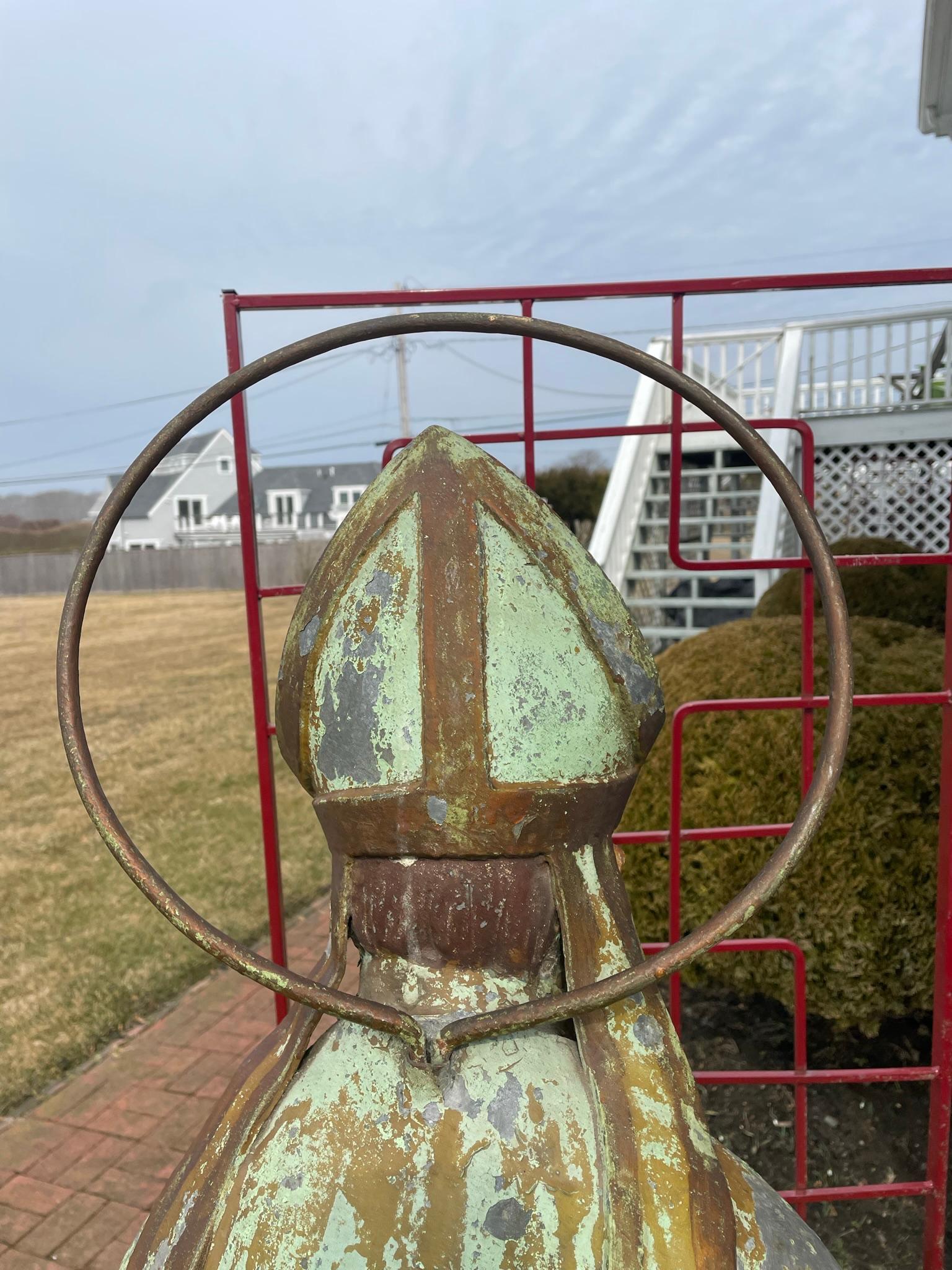 Monumental Antique Saint Patrick Garden Sculpture 5