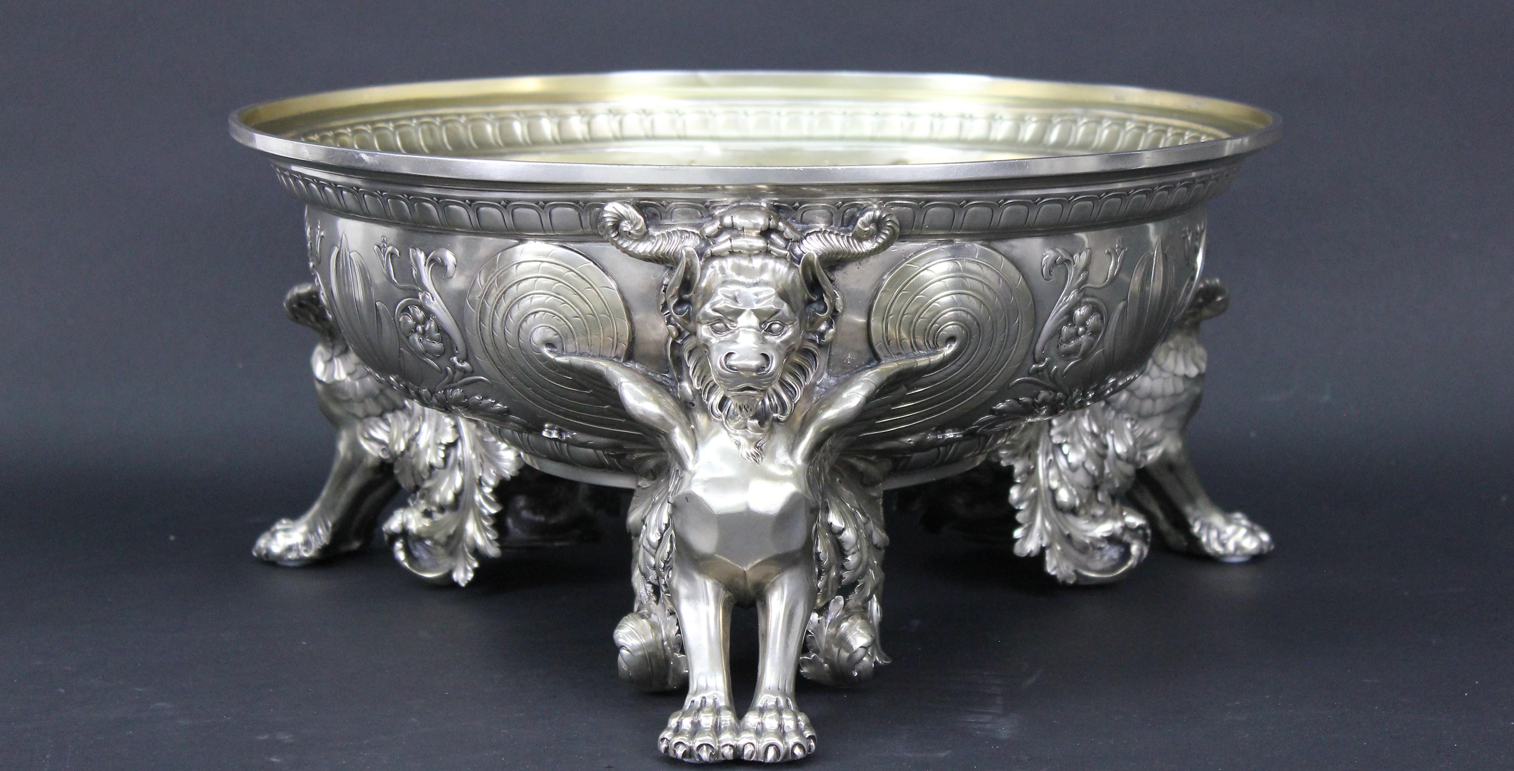 Monumental Antique Silver Tureen by Wilkens & Söhne 1905, Bremen Germany In Good Condition In Skanninge, SE