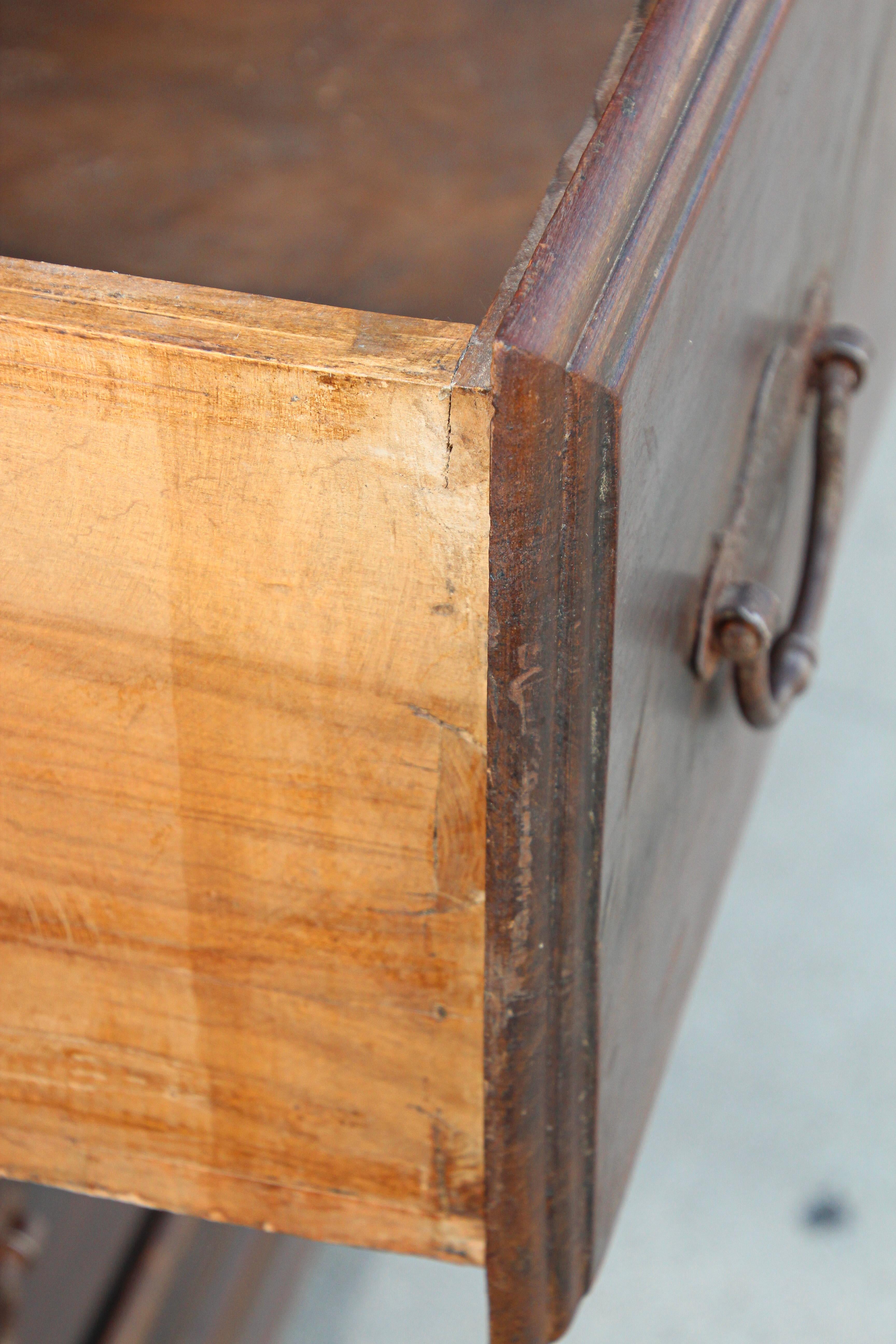 Monumental Antique Solid Rustic Oak Georgian Country Chest, Sideboard 9