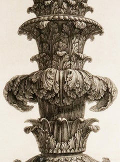 Monumental Antiquity: Giovanni Battista Piranesi Engraving of a Candelabrum