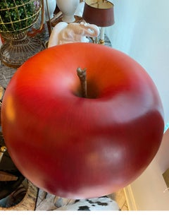 Monumental Apple Sculpture by Selma Calheira, Fired Clay, Brazil