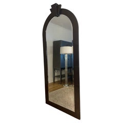 Monumental Art Deco Arched Floor or Tall Wall Mirror in Manner of Karl Springer
