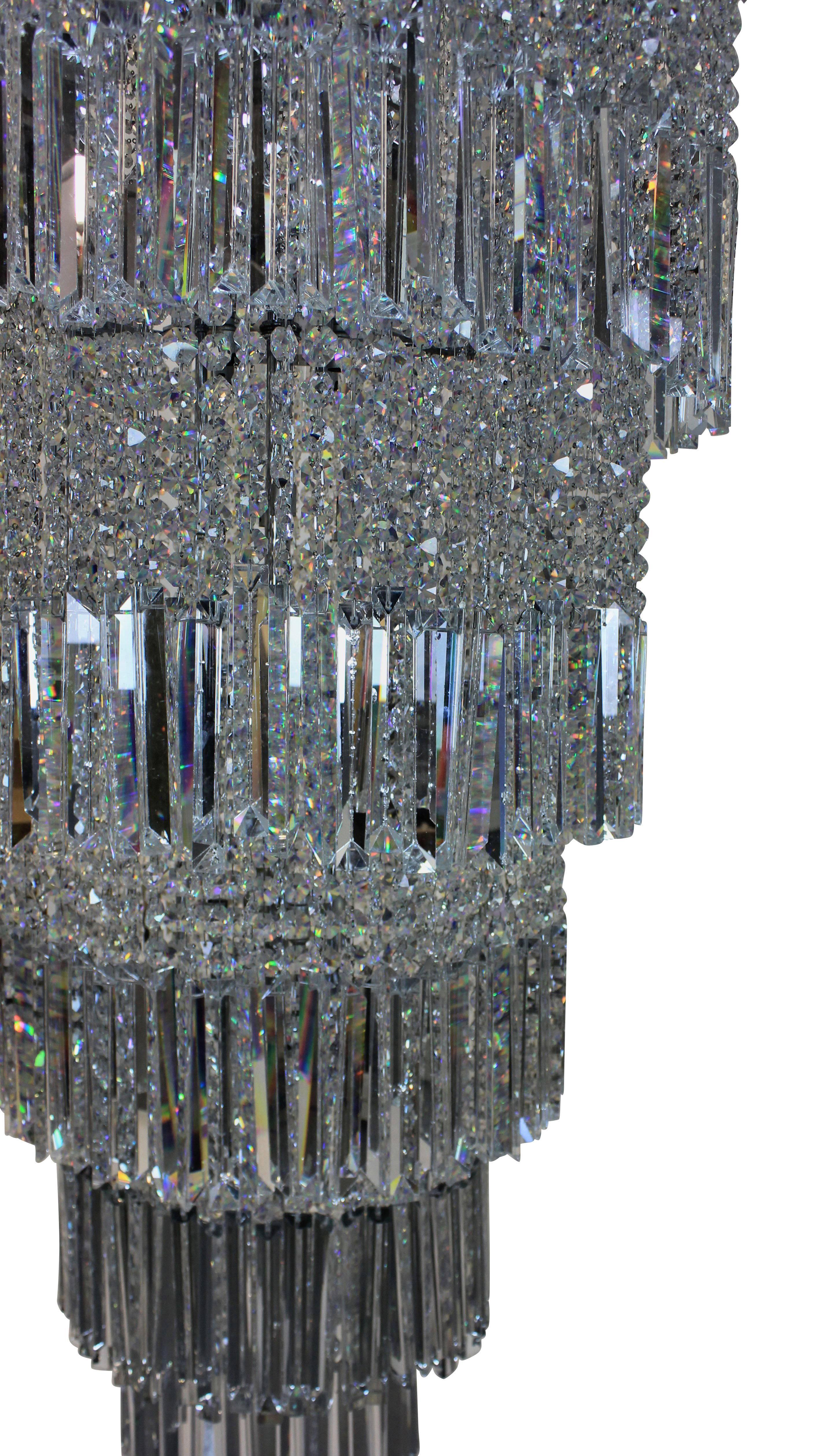 English Monumental Art Deco Chandelier from the Adelphi Building, London